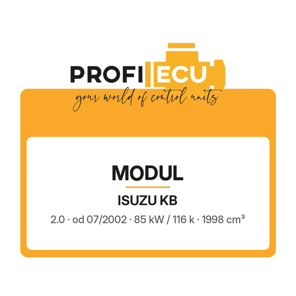 Etiketa ProfiECU: Modul pro Isuzu KB 2.0 85 kW