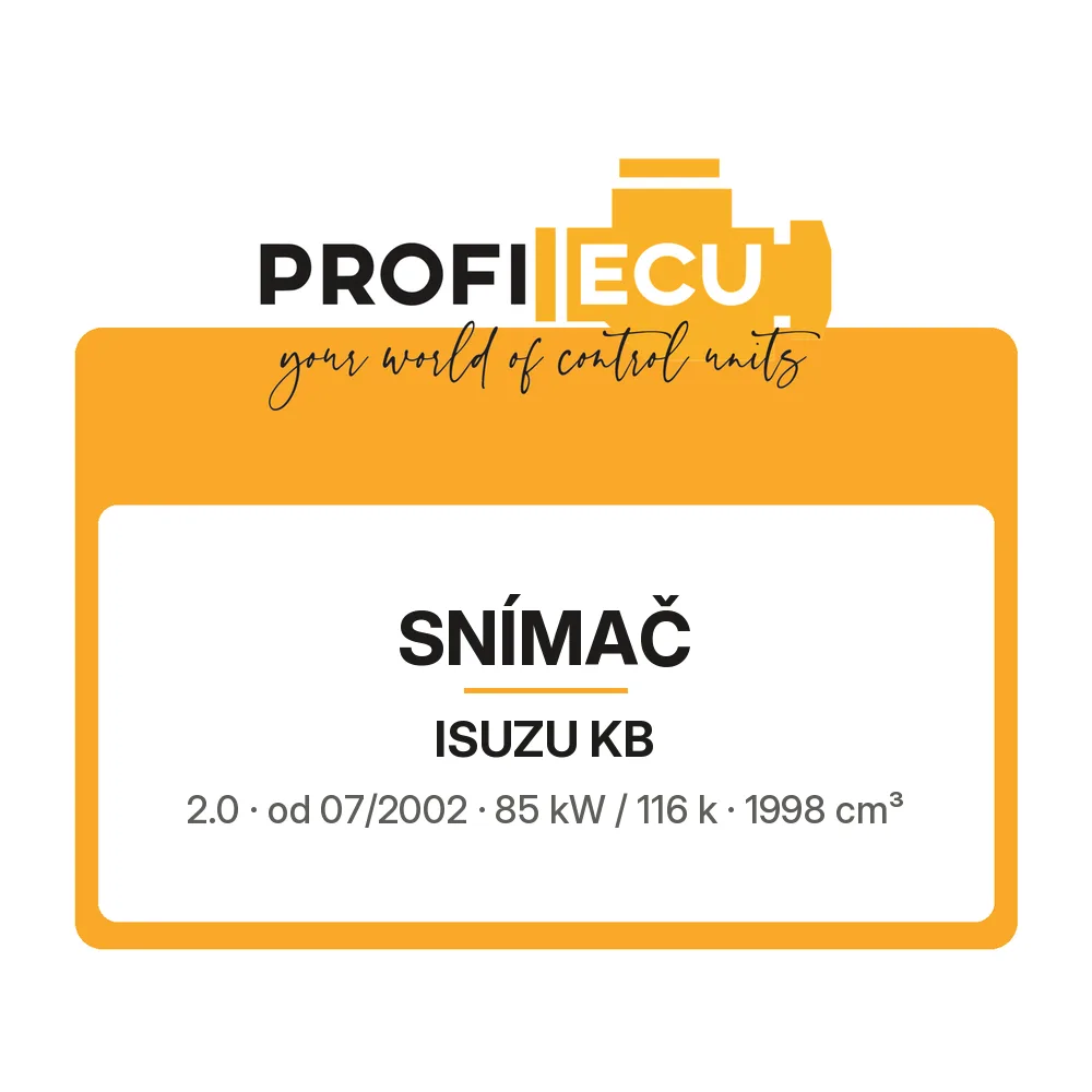 Etiketa ProfiECU: Snímač pro Isuzu KB 2.0 85 kW