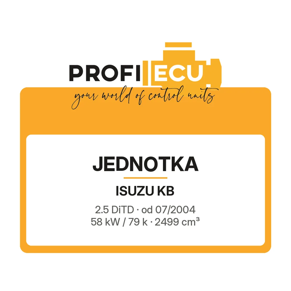 Etiketa ProfiECU: Jednotka pro Isuzu KB 2.5 DiTD 58 kW