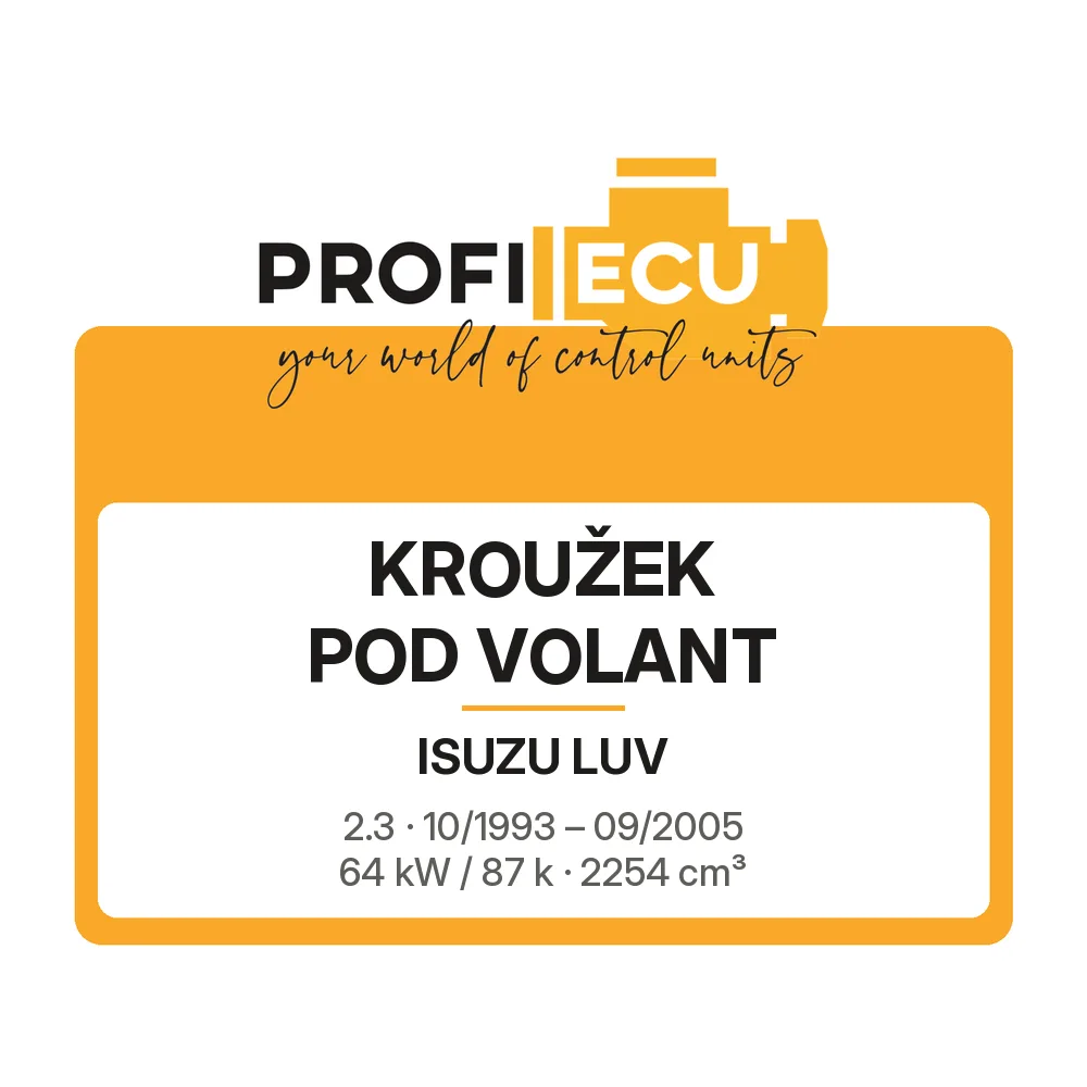 Etiketa ProfiECU: Kroužek pod volant pro Isuzu LUV 2.3 64 kW
