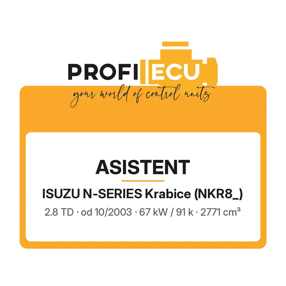 Etiketa ProfiECU: ASISTENT pro Isuzu N-SERIES Krabice 2.8 TD 67 kW