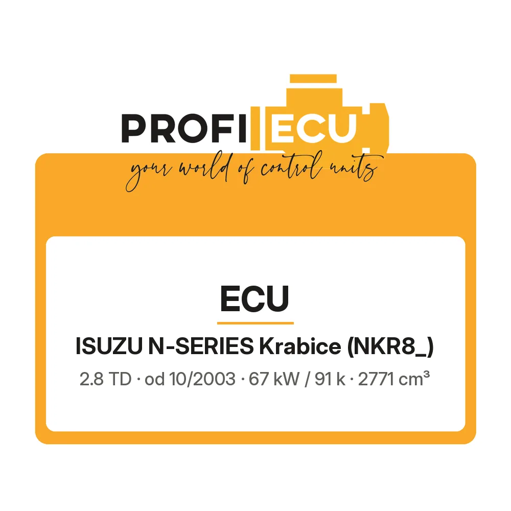 Etiketa ProfiECU: ECU pro Isuzu N-SERIES Krabice 2.8 TD 67 kW