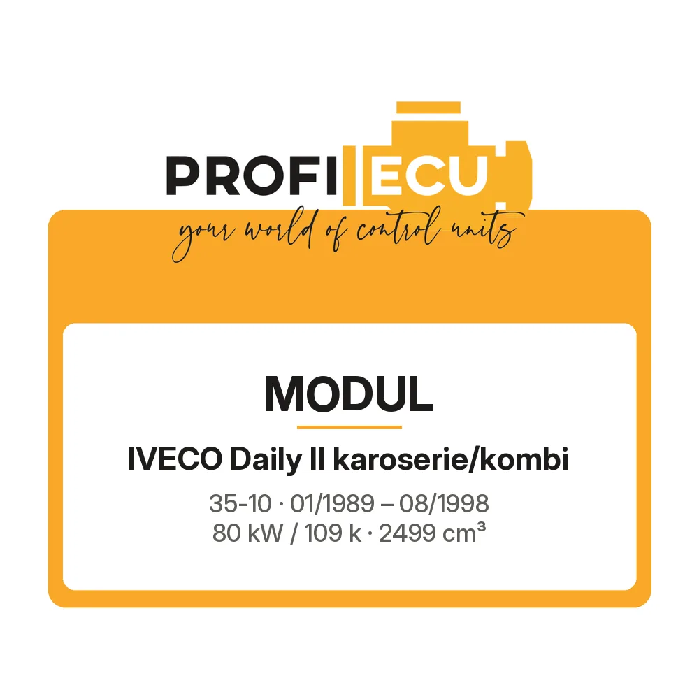 Etiketa ProfiECU: Modul pro Iveco Daily II karoserie/kombi 35-10 80 kW