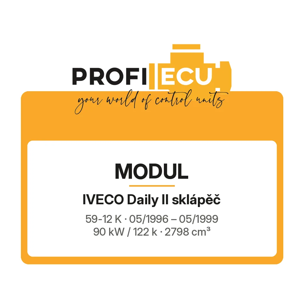 Etiketa ProfiECU: Modul pro Iveco Daily II sklápěč 59-12 K 90 kW
