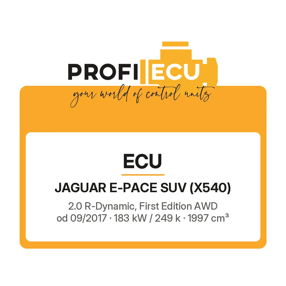 Etiketa ProfiECU: ECU pro Jaguar E-PACE SUV 2.0 R-Dynamic, First Edition AWD 183 kW