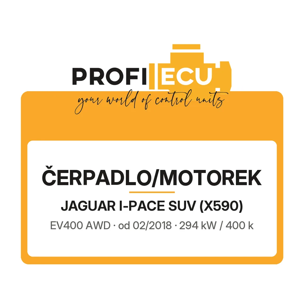 Etiketa ProfiECU: Čerpadlo/Motorek pro Jaguar I-PACE SUV EV400 AWD