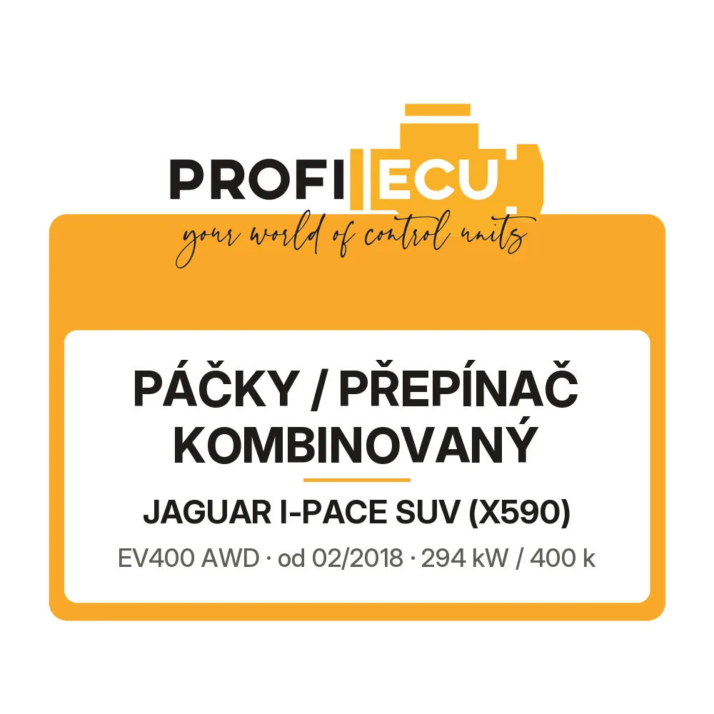 Etiketa ProfiECU: Páčky / Přepínač kombinovaný pro Jaguar I-PACE SUV EV400 AWD