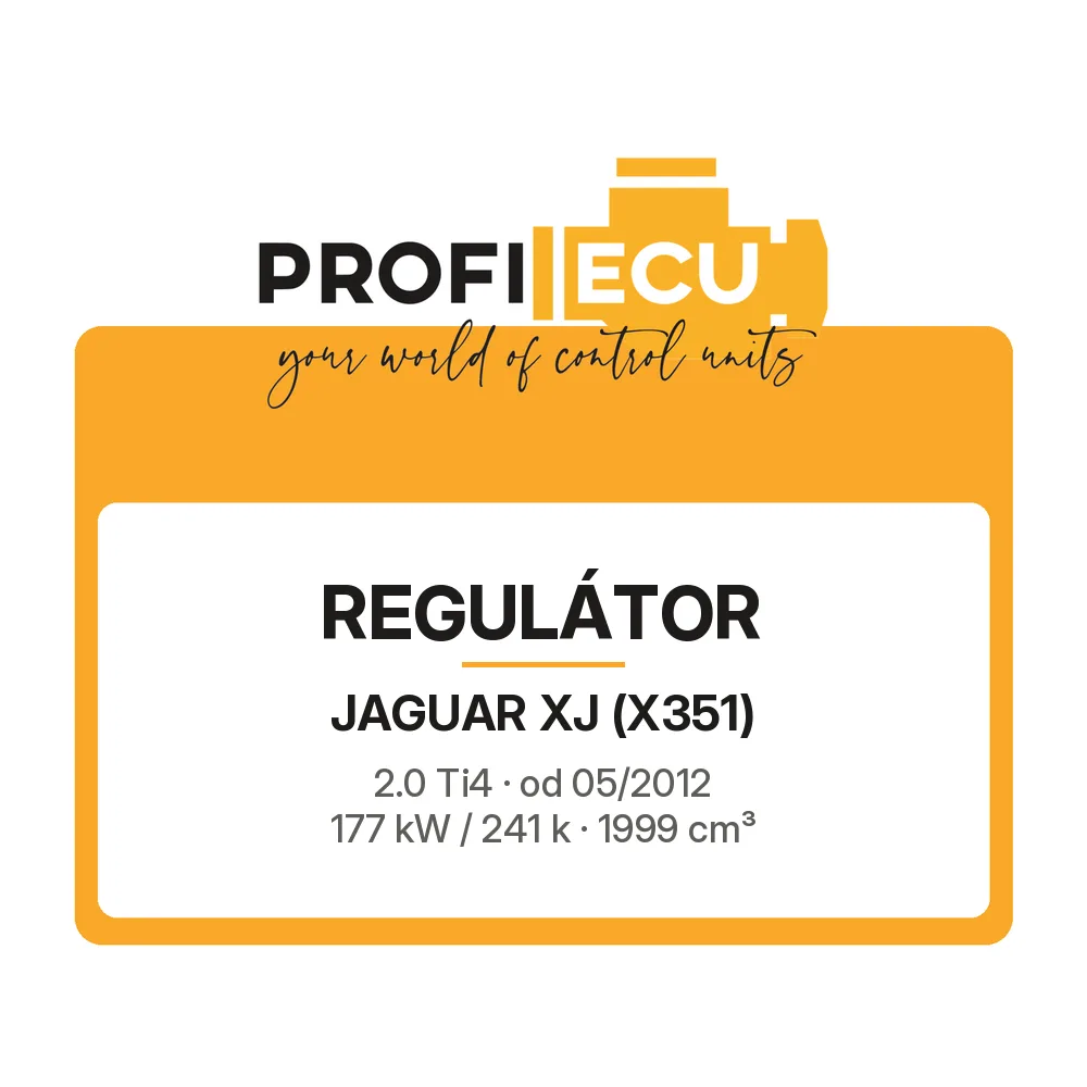 Etiketa ProfiECU: Regulátor pro Jaguar XJ 2.0 Ti4 177 kW