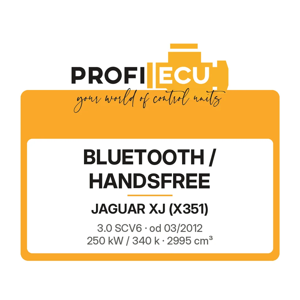 Etiketa ProfiECU: Bluetooth / Handsfree pro Jaguar XJ 3.0 SCV6 250 kW