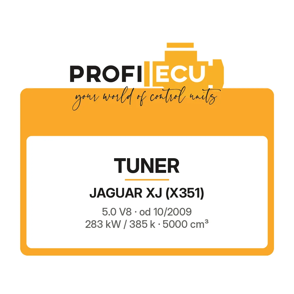 Etiketa ProfiECU: Tuner pro Jaguar XJ 5.0 V8 283 kW