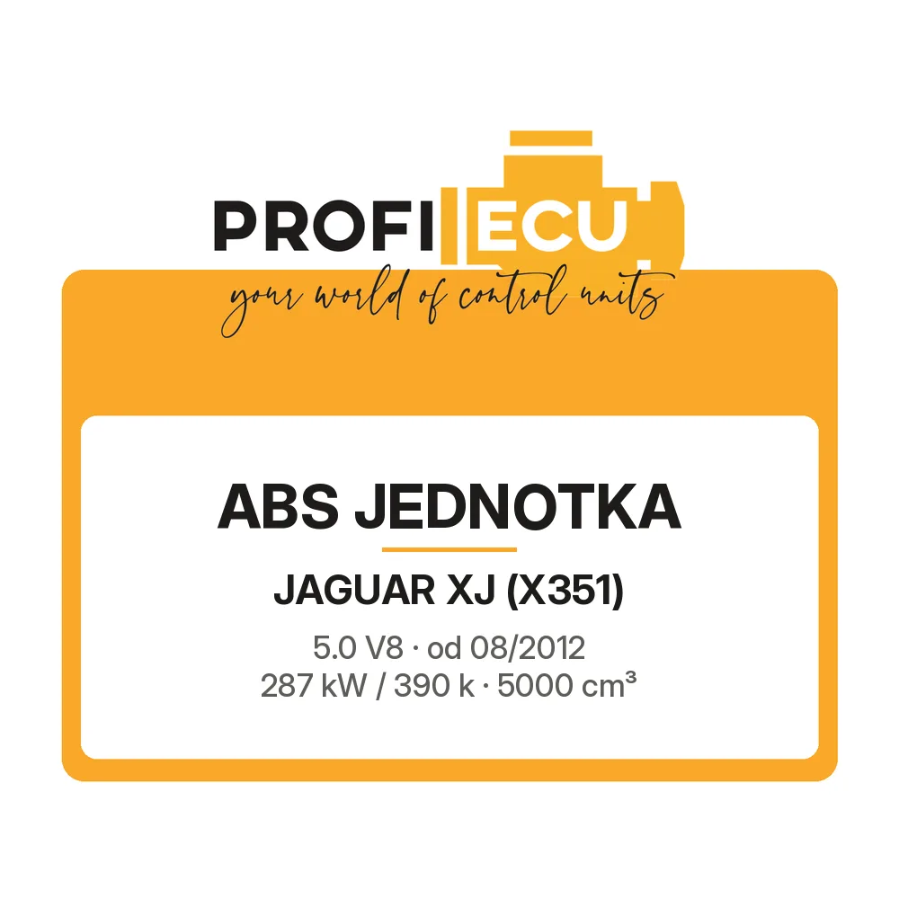 Etiketa ProfiECU: ABS jednotka pro Jaguar XJ 5.0 V8 287 kW