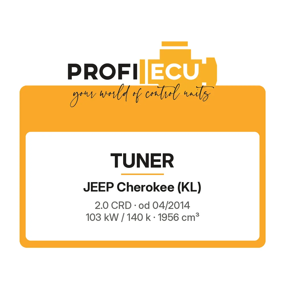 Etiketa ProfiECU: Tuner pro Jeep Cherokee 2.0 CRD 103 kW