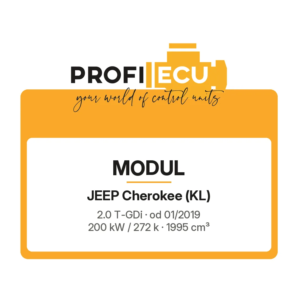 Etiketa ProfiECU: Modul pro Jeep Cherokee 2.0 T-GDi 200 kW