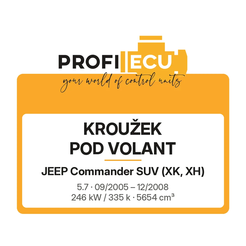 Etiketa ProfiECU: Kroužek pod volant pro Jeep Commander SUV 5.7 246 kW