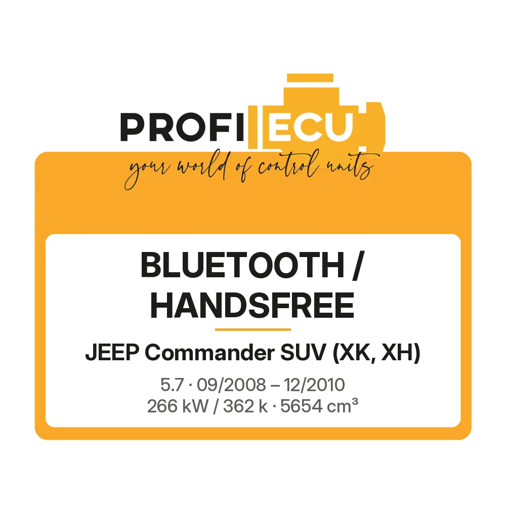 Etiketa ProfiECU: Bluetooth / Handsfree pro Jeep Commander SUV 5.7 266 kW