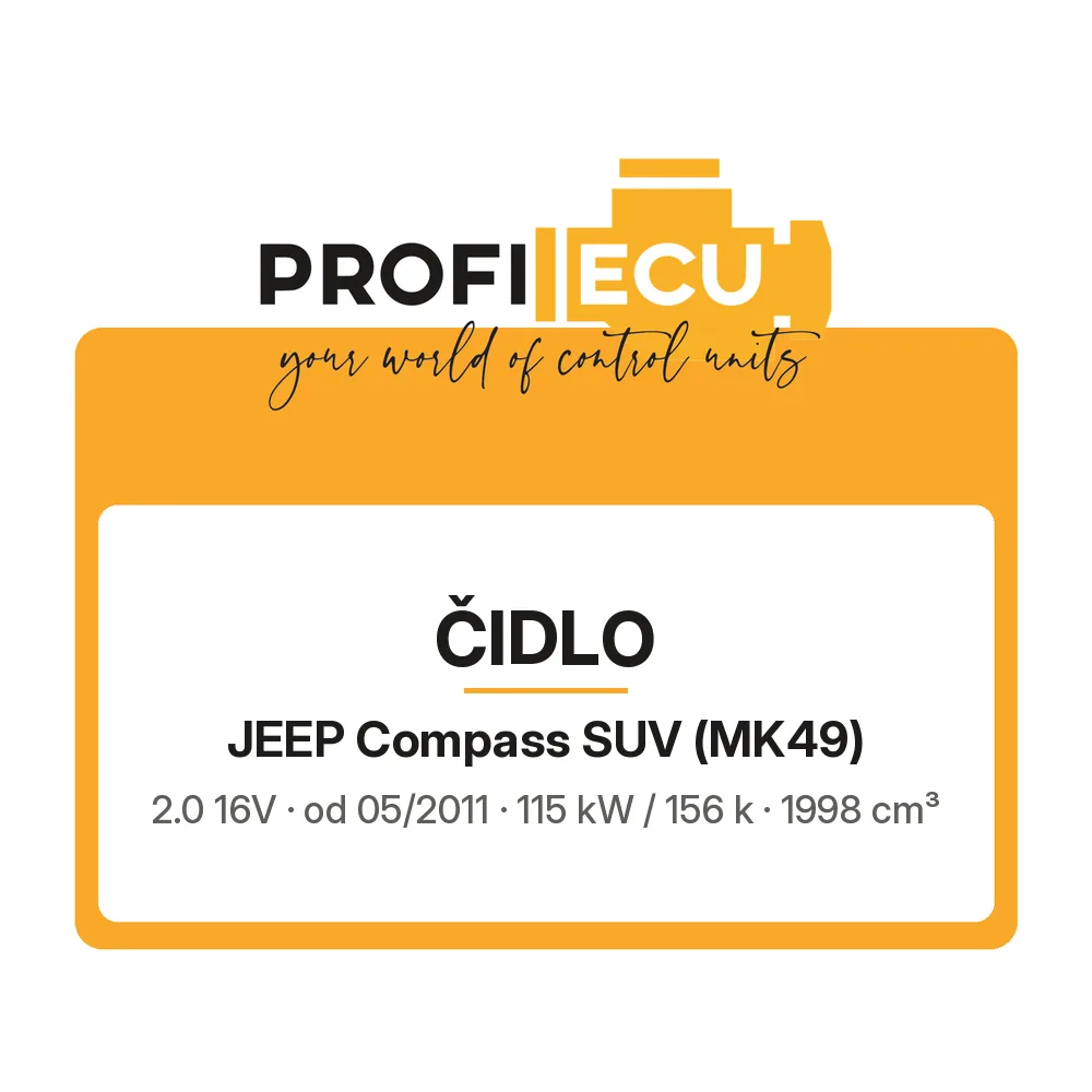 Etiketa ProfiECU: Čidlo pro Jeep Compass SUV 2.0 16V 115 kW
