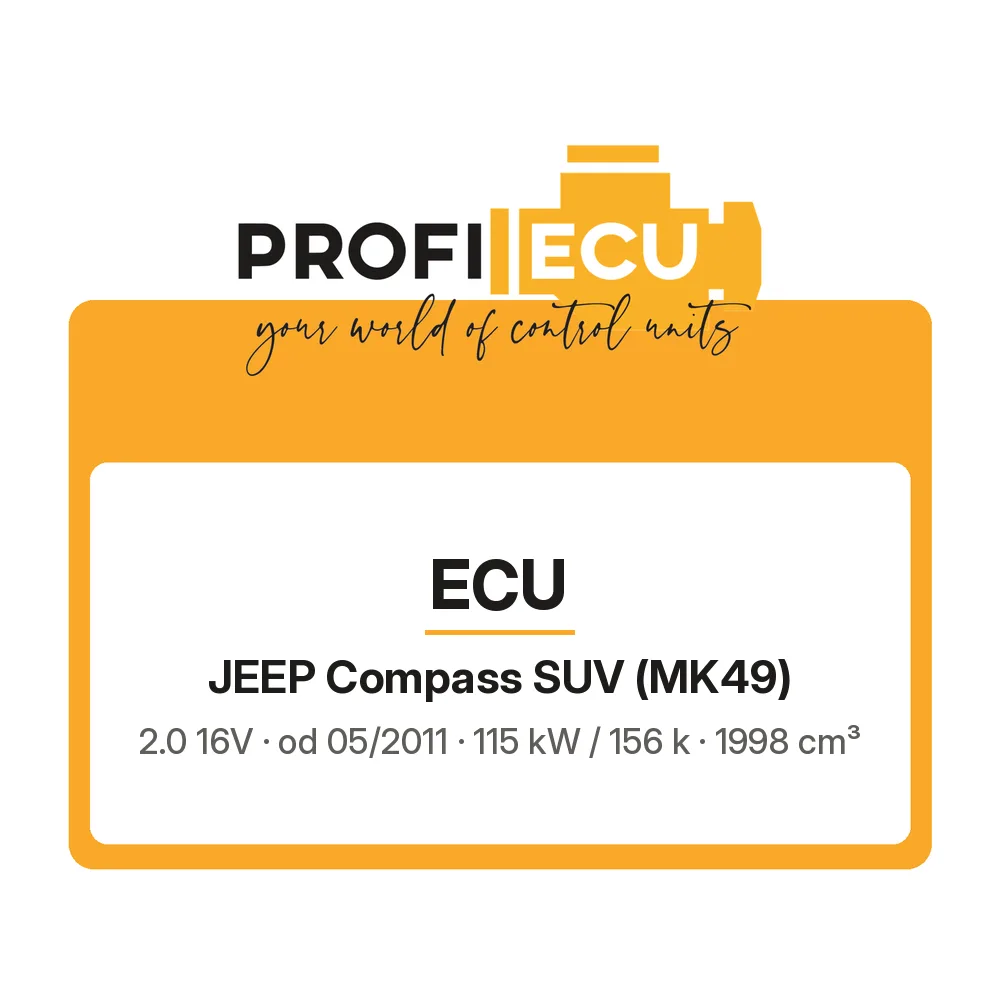 Etiketa ProfiECU: ECU pro Jeep Compass SUV 2.0 16V 115 kW