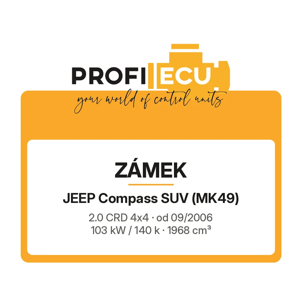 Etiketa ProfiECU: Zámek pro Jeep Compass SUV 2.0 CRD 4x4 103 kW