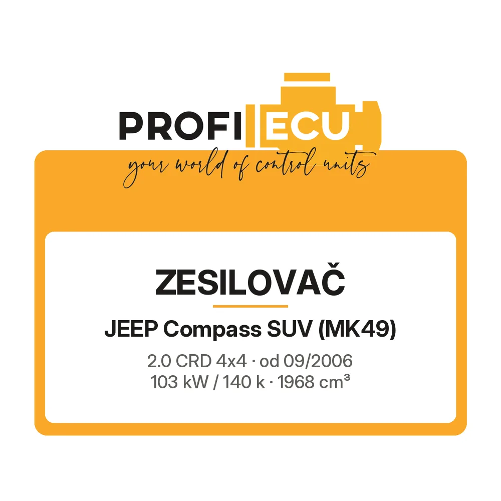 Etiketa ProfiECU: Zesilovač pro Jeep Compass SUV 2.0 CRD 4x4 103 kW