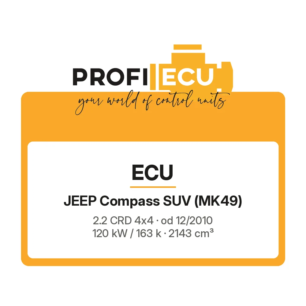 Etiketa ProfiECU: ECU pro Jeep Compass SUV 2.2 CRD 4x4 120 kW