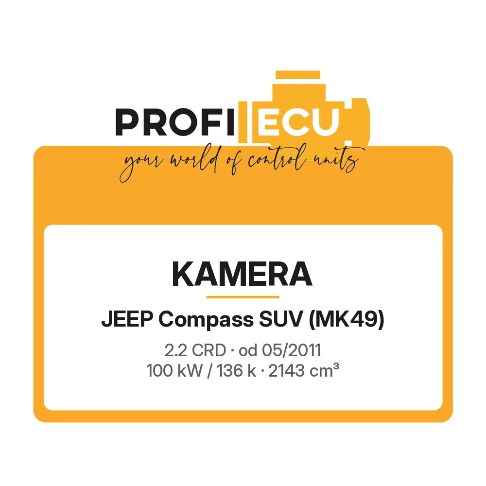Etiketa ProfiECU: Kamera pro Jeep Compass SUV 2.2 CRD 100 kW