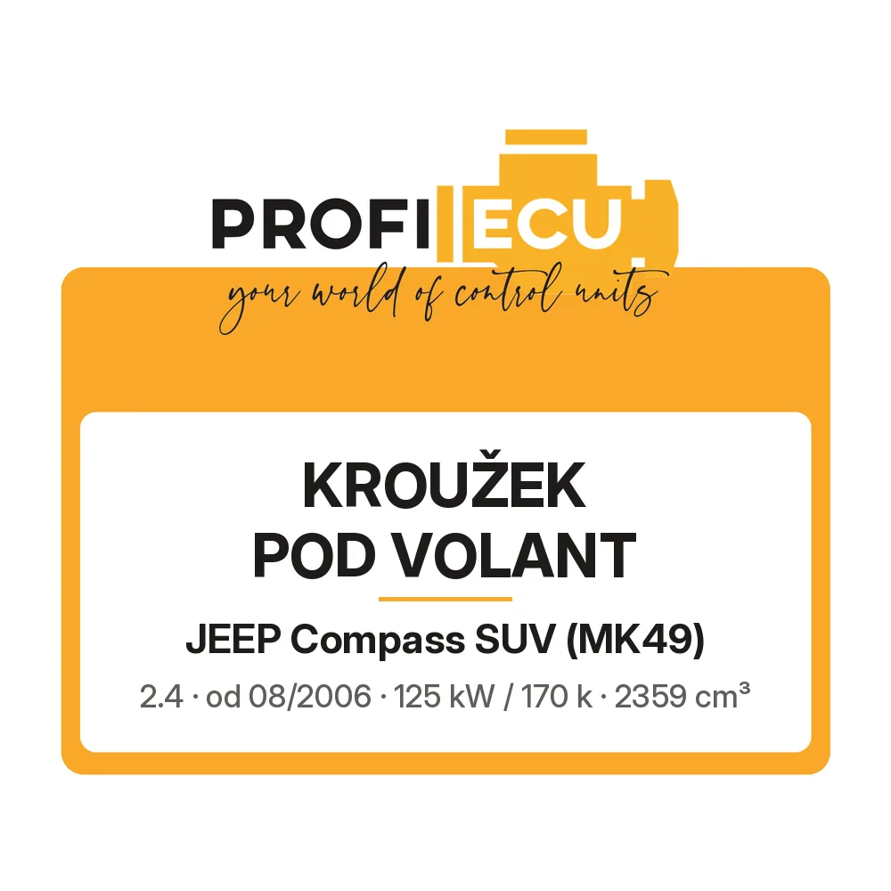 Etiketa ProfiECU: Kroužek pod volant pro Jeep Compass SUV 2.4 125 kW