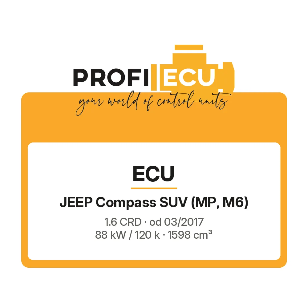 Etiketa ProfiECU: ECU pro Jeep Compass SUV 1.6 CRD 88 kW