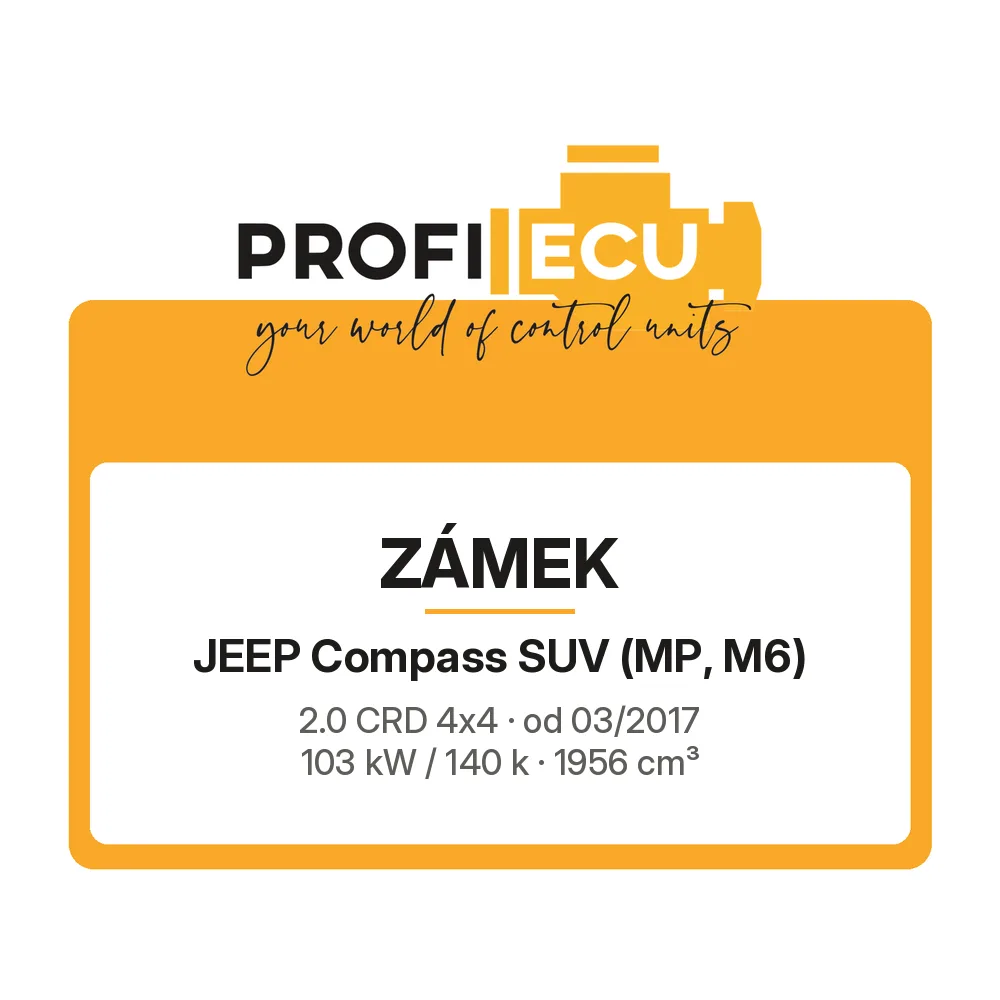 Etiketa ProfiECU: Zámek pro Jeep Compass SUV 2.0 CRD 4x4 103 kW