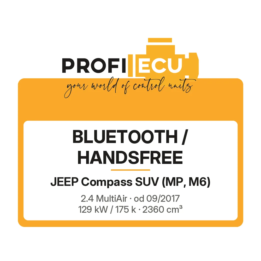 Etiketa ProfiECU: Bluetooth / Handsfree pro Jeep Compass SUV 2.4 MultiAir 129 kW
