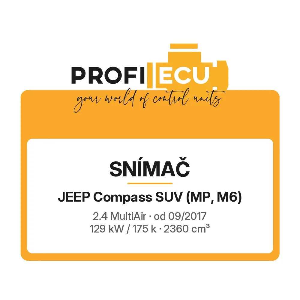 Etiketa ProfiECU: Snímač pro Jeep Compass SUV 2.4 MultiAir 129 kW