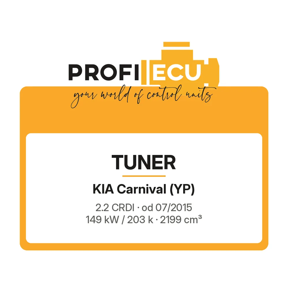 Etiketa ProfiECU: Tuner pro Kia Carnival 2.2 CRDI 149 kW