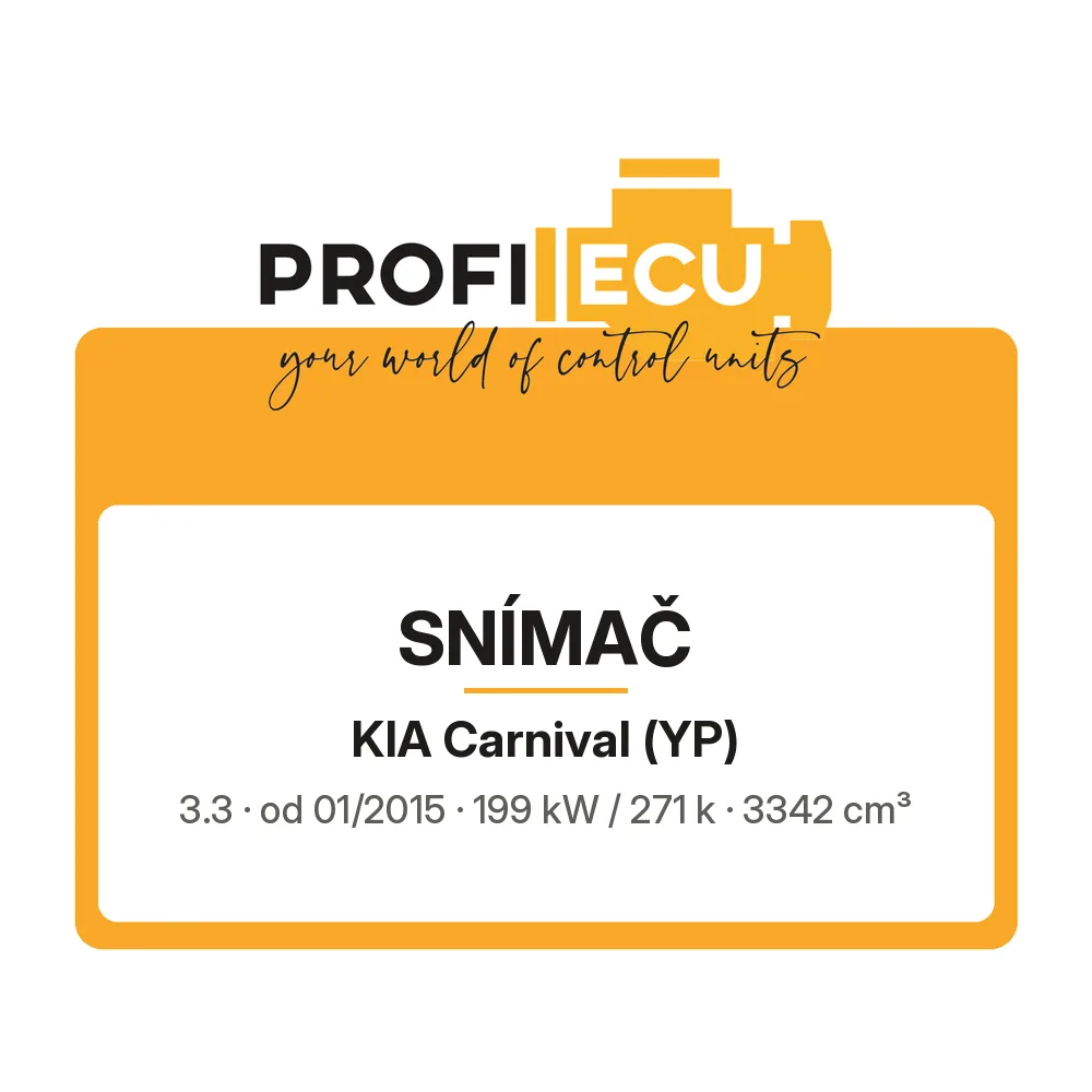 Etiketa ProfiECU: Snímač pro Kia Carnival 3.3 199 kW