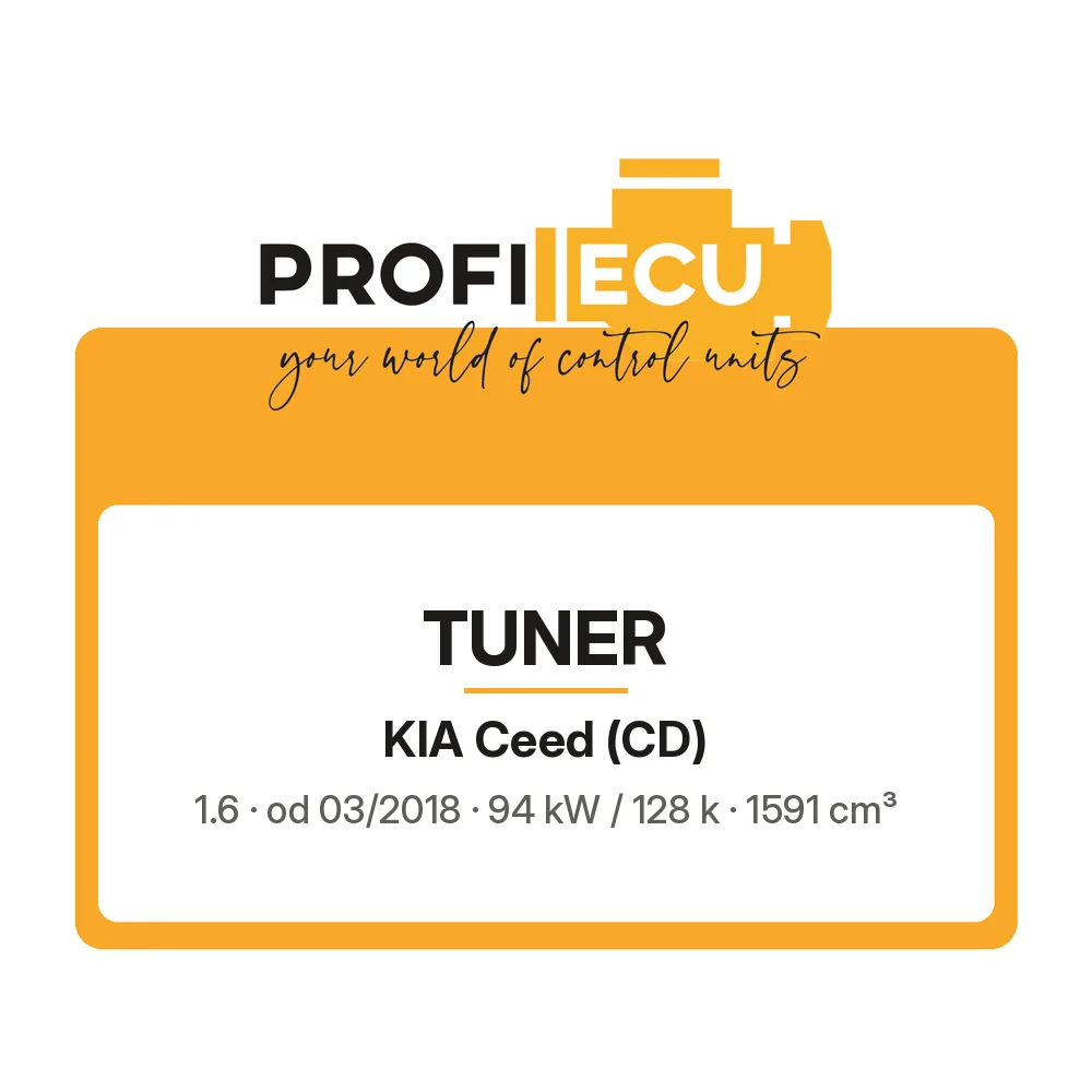 Etiketa ProfiECU: Tuner pro Kia Ceed 1.6 94 kW