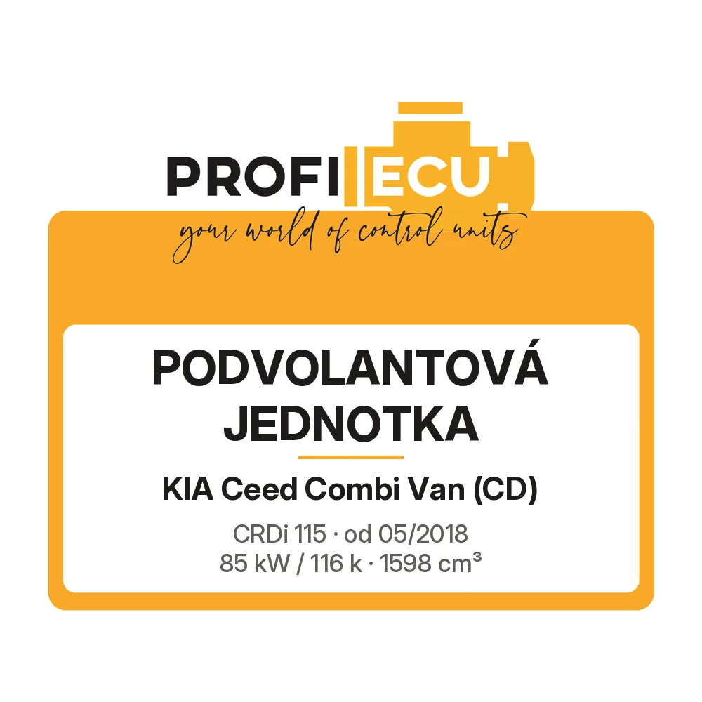 Etiketa ProfiECU: Podvolantová jednotka pro Kia Ceed Combi Van CRDi 115 85 kW