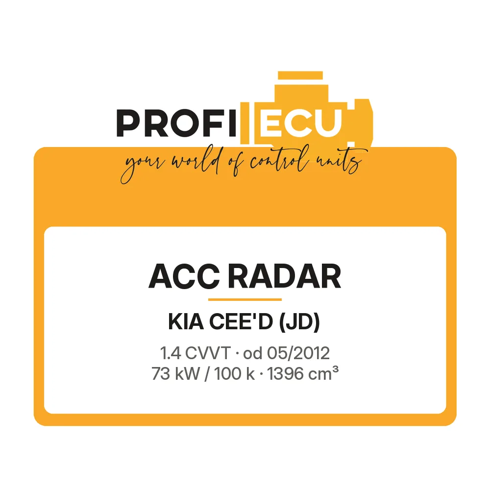 Etiketa ProfiECU: ACC Radar pro Kia CEE'D 1.4 CVVT 73 kW