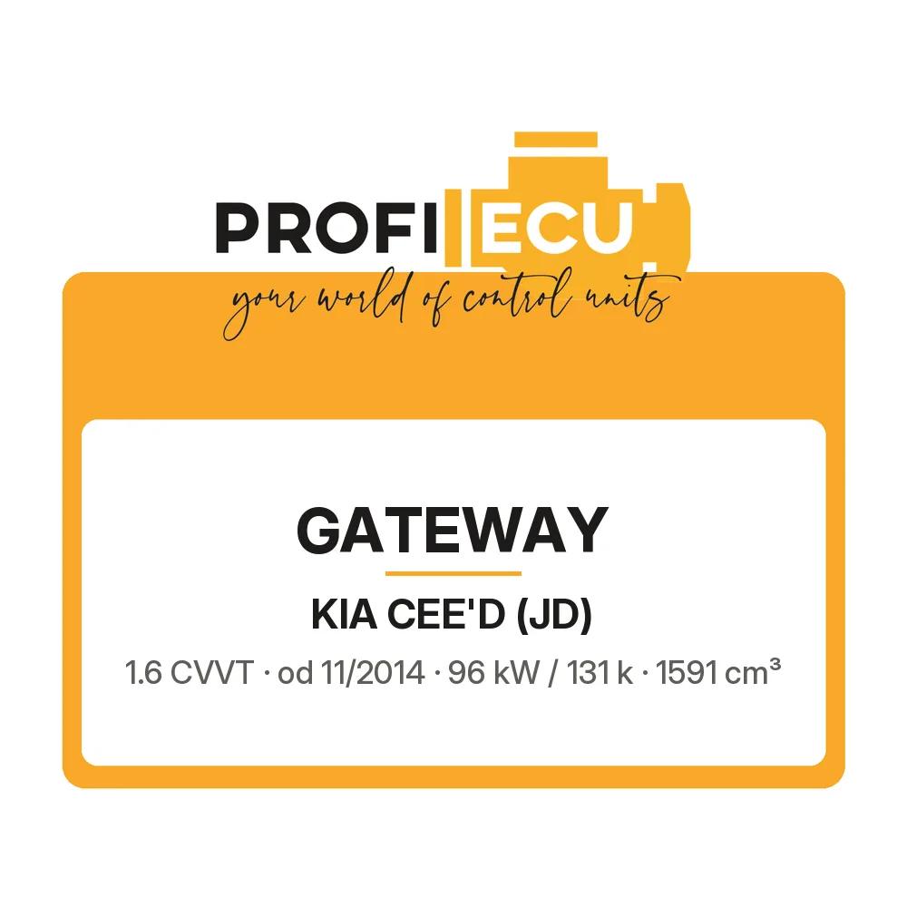 Etiketa ProfiECU: GATEWAY pro Kia CEE'D 1.6 CVVT 96 kW