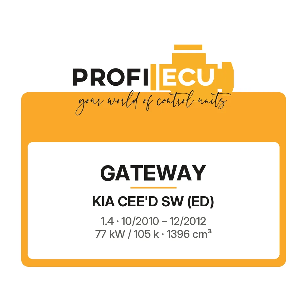 Etiketa ProfiECU: GATEWAY pro Kia CEE'D SW 1.4 77 kW