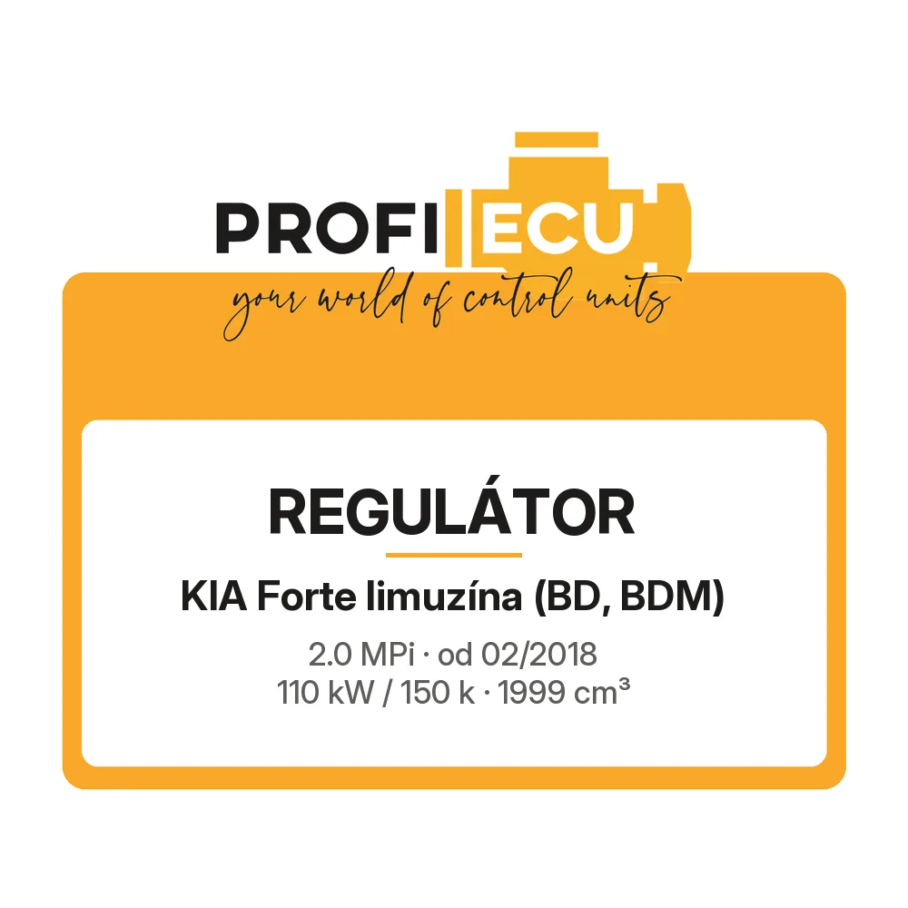 Etiketa ProfiECU: Regulátor pro Kia Forte limuzína 2.0 MPi 110 kW
