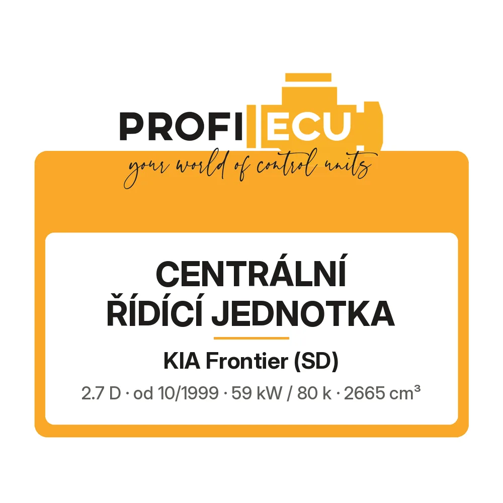 Etiketa ProfiECU: Centrální řídící jednotka pro Kia Frontier 2.7 D 59 kW