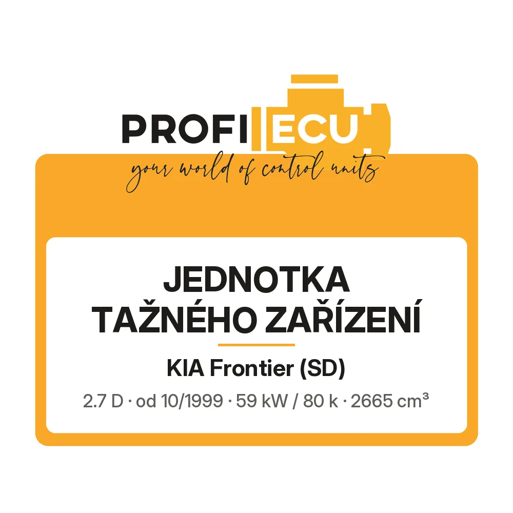Etiketa ProfiECU: jednotka tažného zařízení pro Kia Frontier 2.7 D 59 kW