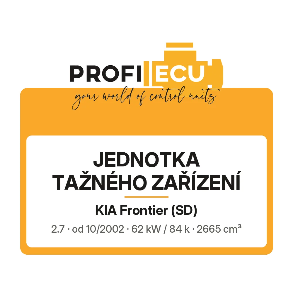 Etiketa ProfiECU: jednotka tažného zařízení pro Kia Frontier 2.7 62 kW