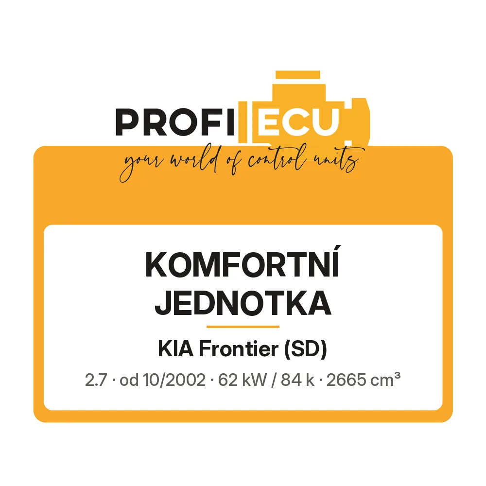 Etiketa ProfiECU: Komfortní jednotka pro Kia Frontier 2.7 62 kW