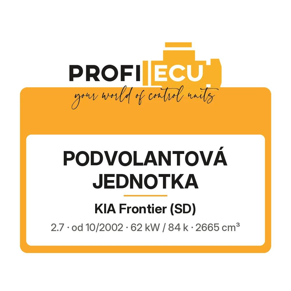 Etiketa ProfiECU: Podvolantová jednotka pro Kia Frontier 2.7 62 kW
