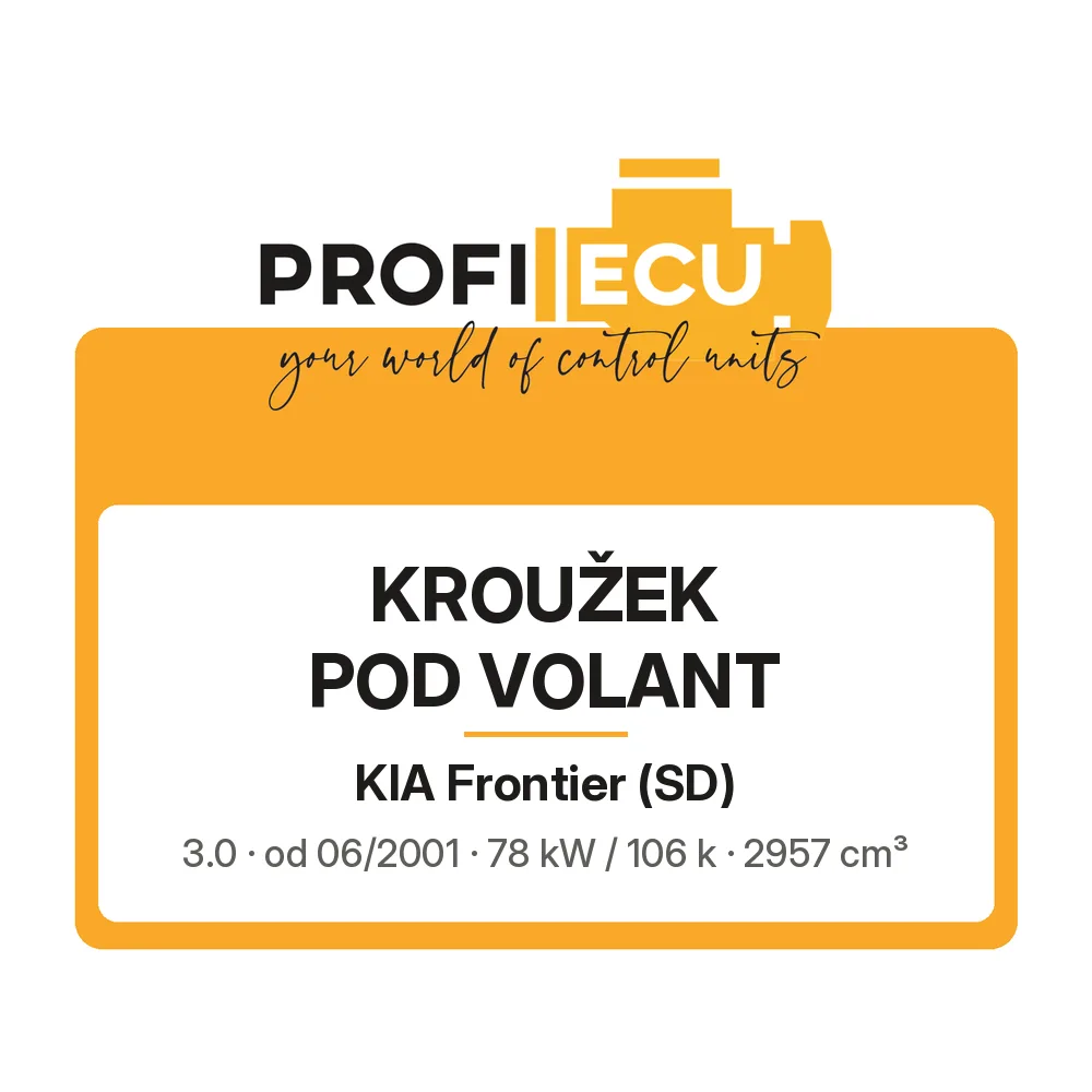 Etiketa ProfiECU: Kroužek pod volant pro Kia Frontier 3.0 78 kW