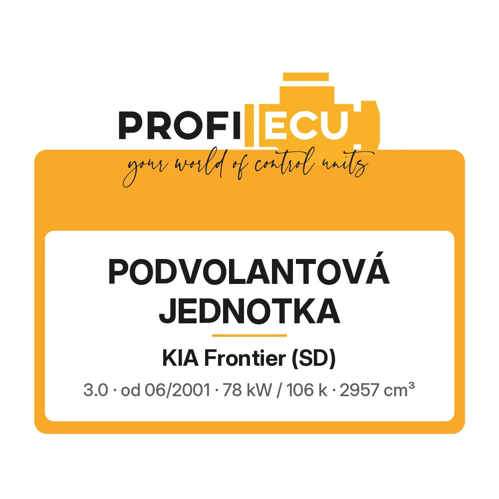 Etiketa ProfiECU: Podvolantová jednotka pro Kia Frontier 3.0 78 kW