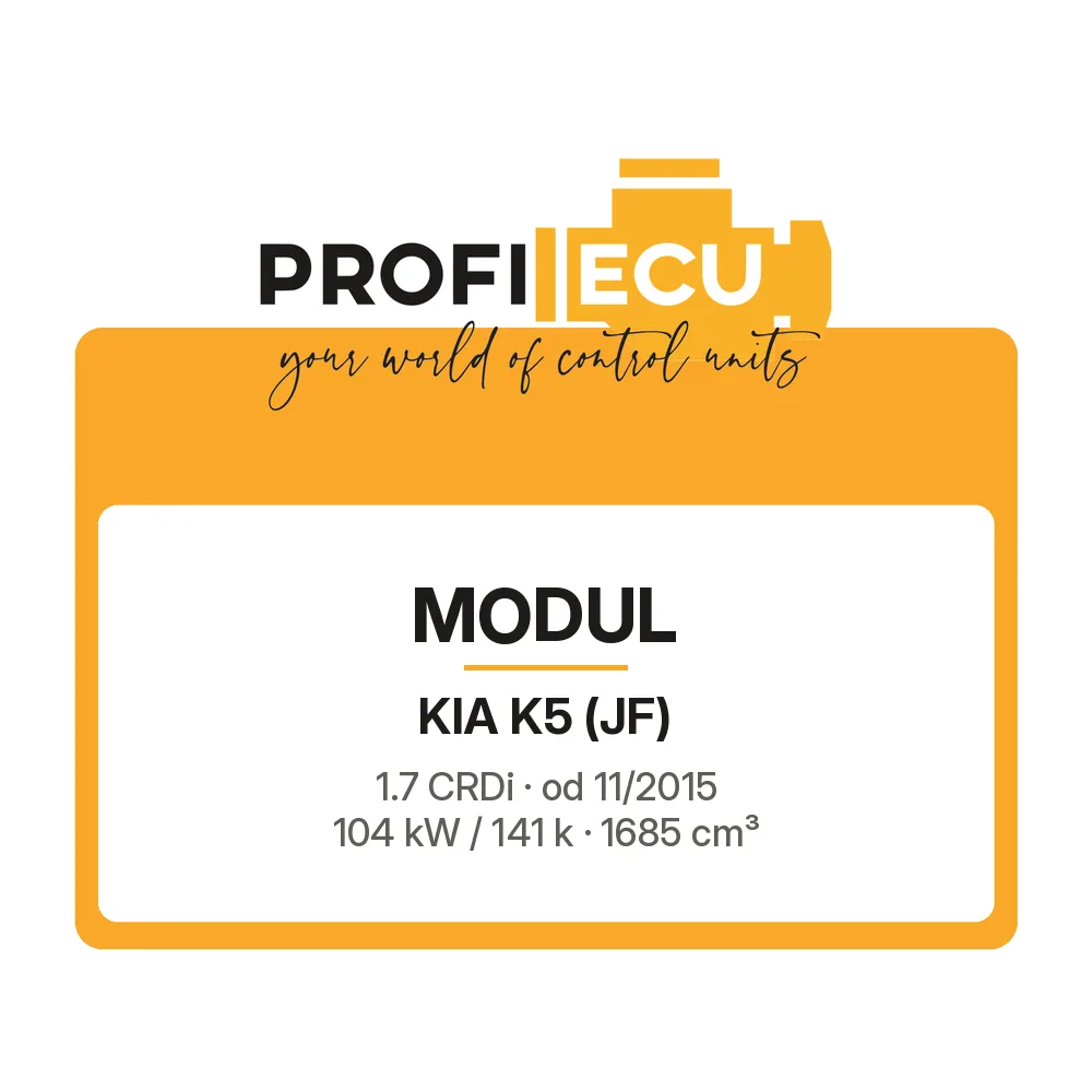 Etiketa ProfiECU: Modul pro Kia K5 1.7 CRDi 104 kW