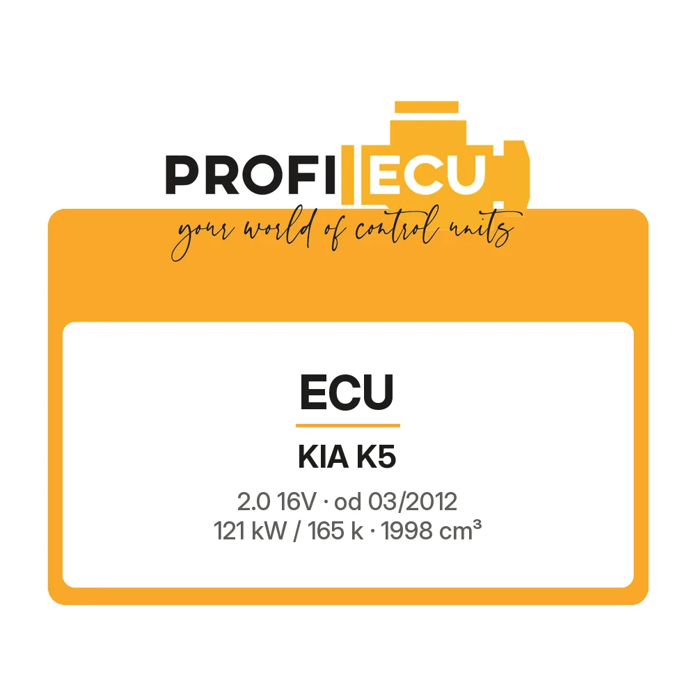 Etiketa ProfiECU: ECU pro Kia K5 2.0 16V 121 kW