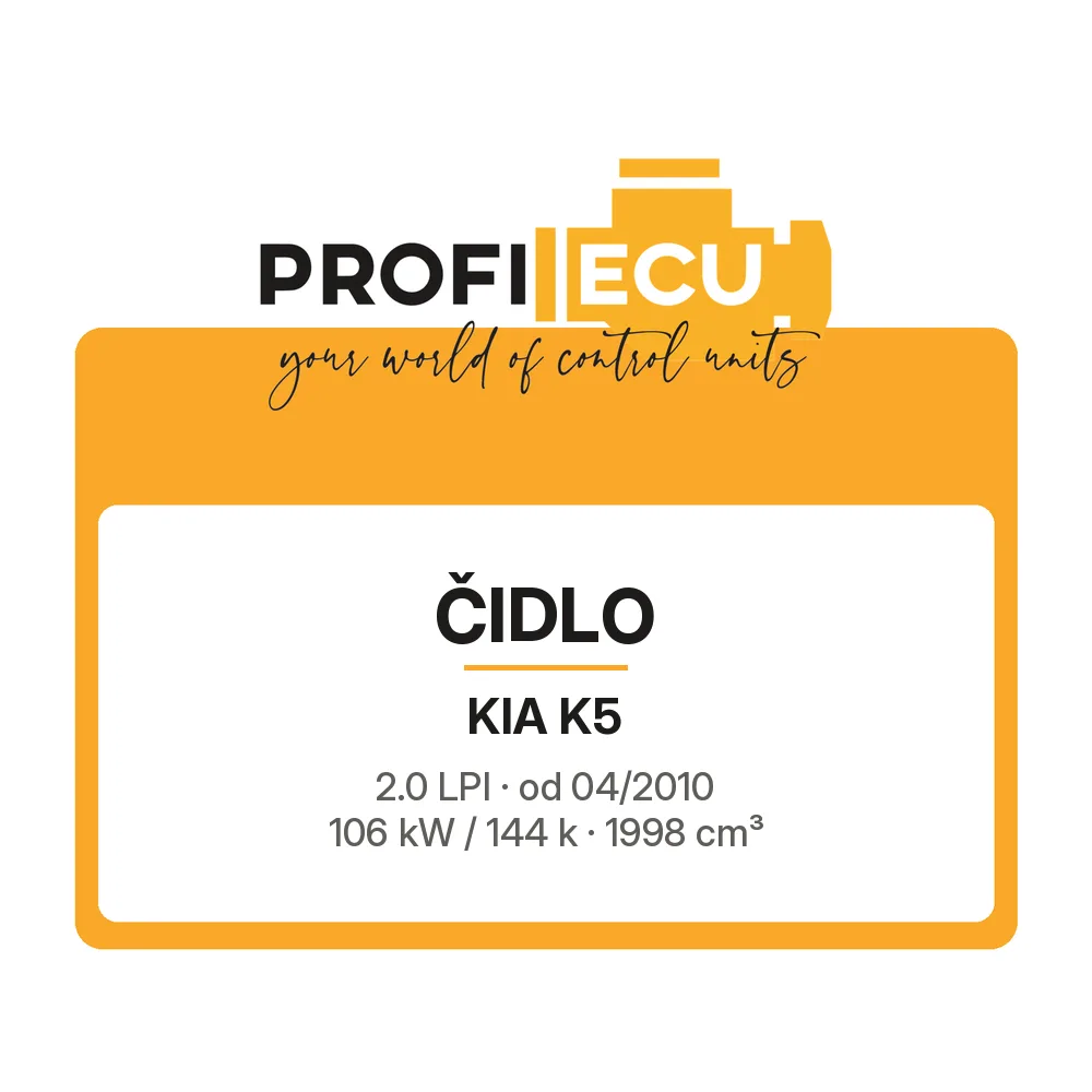 Etiketa ProfiECU: Čidlo pro Kia K5 2.0 LPI 106 kW
