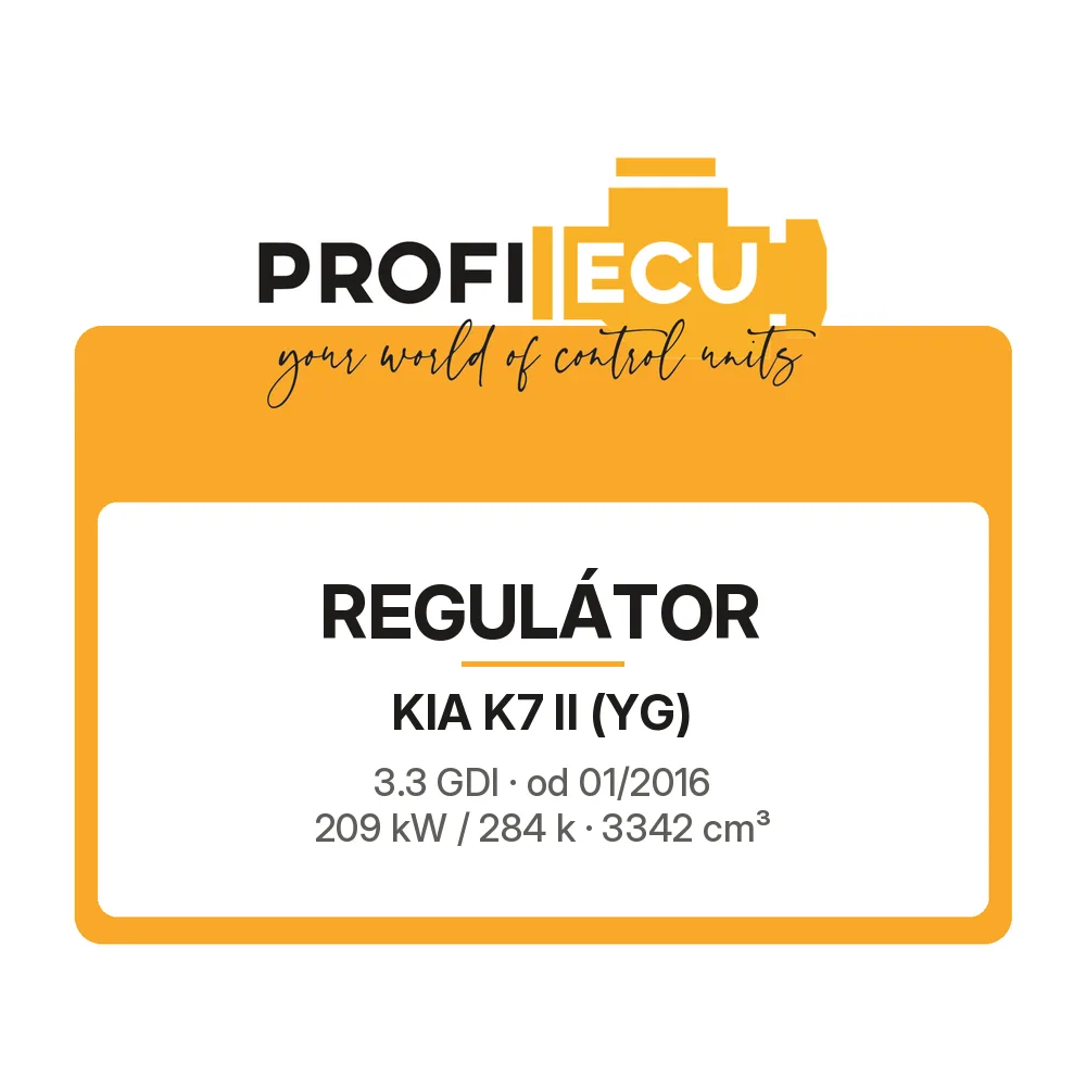 Etiketa ProfiECU: Regulátor pro Kia K7 II 3.3 GDI 209 kW