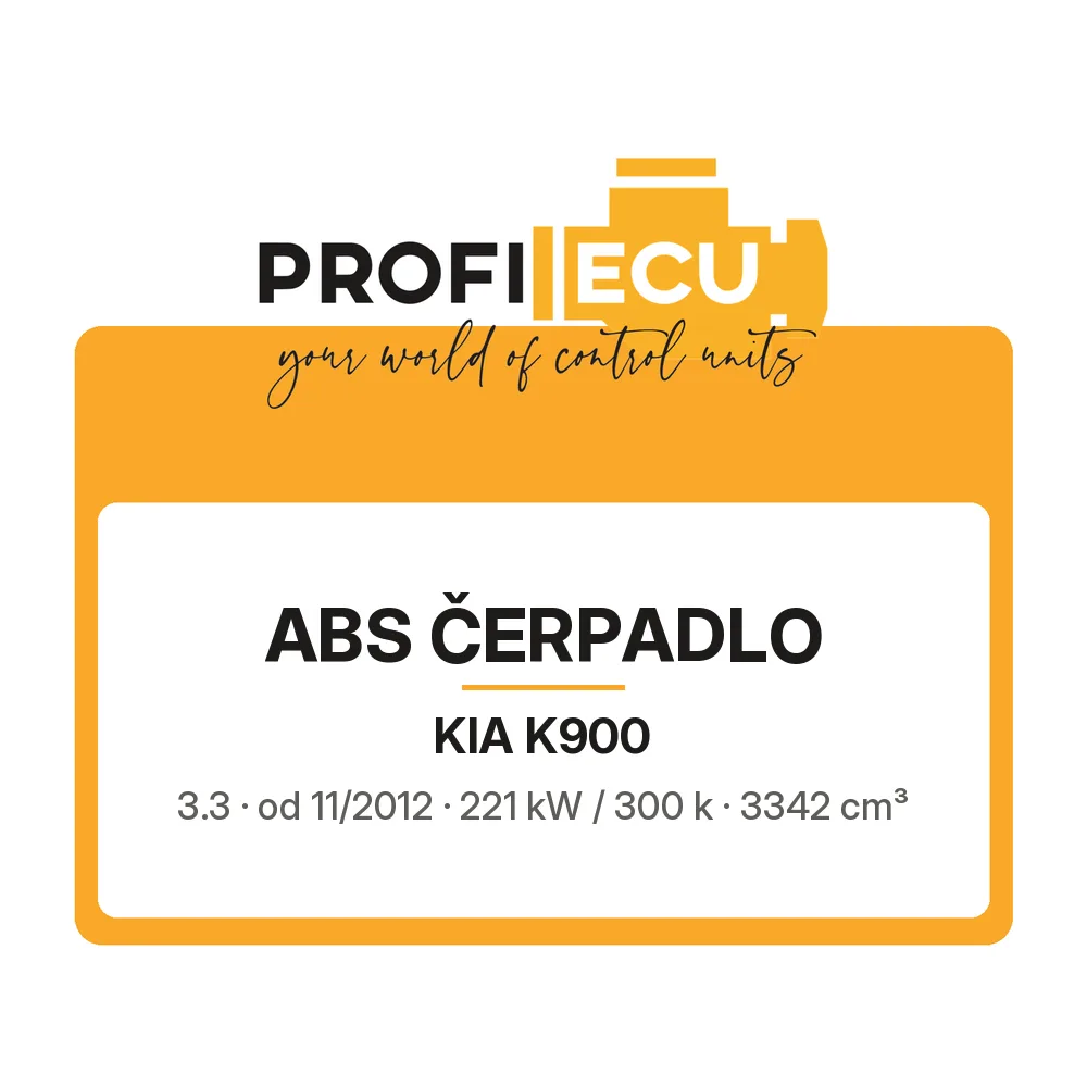 Etiketa ProfiECU: ABS čerpadlo pro Kia K900 3.3 221 kW